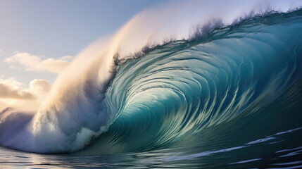 Beautiful powerful wave