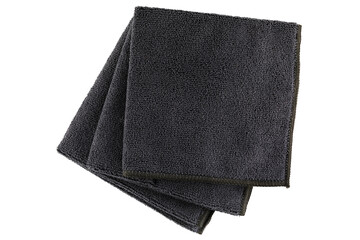 Colorful cleaning rag microfiber cloth. Microfiber cloth for cleaning isolated on white background . Top view.