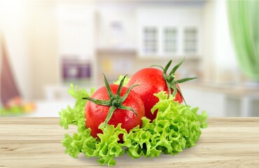 Fresh ripe tasty tomato vegetables