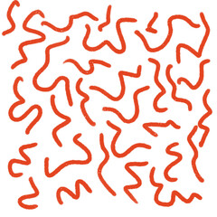 Orange doodles scribble backdrop