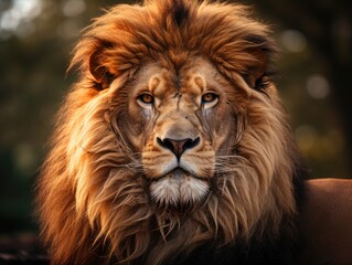 Regal Reverie: A Lion's Majestic Pause in the Sunlit Grasslands