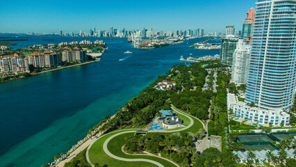 Praia de Miami, Flórida, Estados Unidos - obrazy, fototapety, plakaty