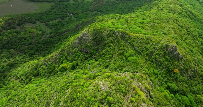 Rempart Mountain Mauritius aerial view