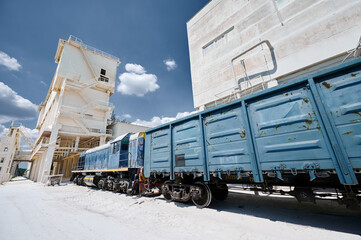 Vehicle on territory of manufacturing industrial complex