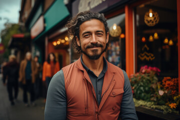 Fototapeta premium Proud barrista in the coffee shop