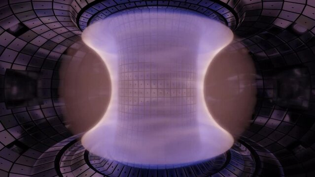 Tokamak starting and sustaining nuclear fusion.
