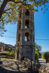 Fototapeta na wymiar Beautiful Belfry in papigko village at Epirus, Greece