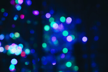 blue christmas lights texture