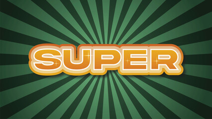 Super typography premium editable text effect