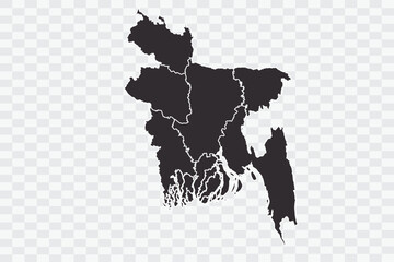 Bangladesh Map. iron Color on White Background quality files Png