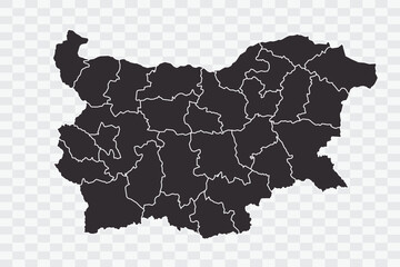 Bulgaria Map iron Color on White Background quality files Png
