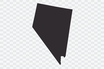 NEVADA Map. iron Color on White Background quality files Png