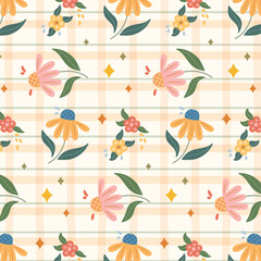 Hand Drawn Flat Cottagecore Pattern