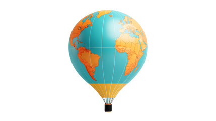 Obraz premium Globo terraqueo sobre fondo transparente