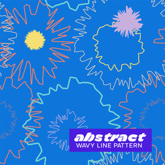 Fototapeta na wymiar Abstract wavy lines pattern
