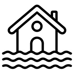 house icon on blue background