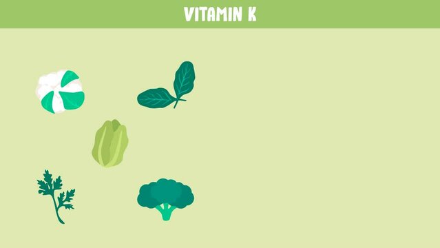 various kinds of vegetables that contain vitamin K