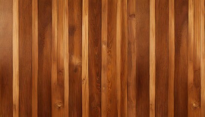 Brown wood panel repeat texture. Realistic vector timber dark striped wall background. Bamboo textured planks banner. Parquet board surface. Oak floor tile. Metal line shape fence	

