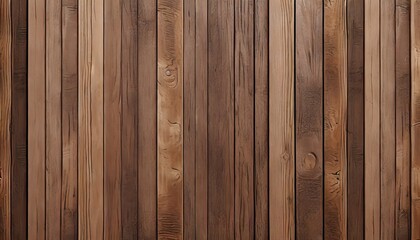 Naklejka premium Brown wood panel repeat texture. Realistic vector timber dark striped wall background. Bamboo textured planks banner. Parquet board surface. Oak floor tile. Metal line shape fence 