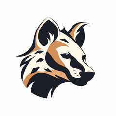Hyena in cartoon, doodle style. Isolated 2d vector illustration in logo, icon style, Eps 10. AI Generative