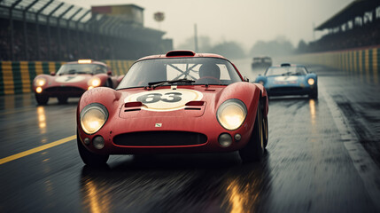 Vintage Le Mans race