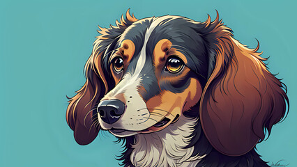 portrait of a dachshund