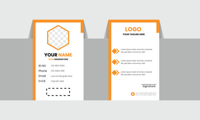 Id card for business,school,personal and corporate .Double-sided creative id card template popular id card design 2024