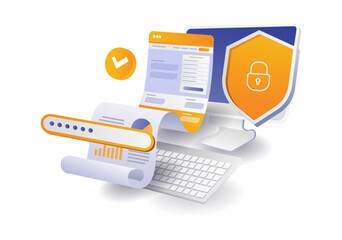 Website page security password