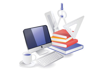 Students' desktop computers