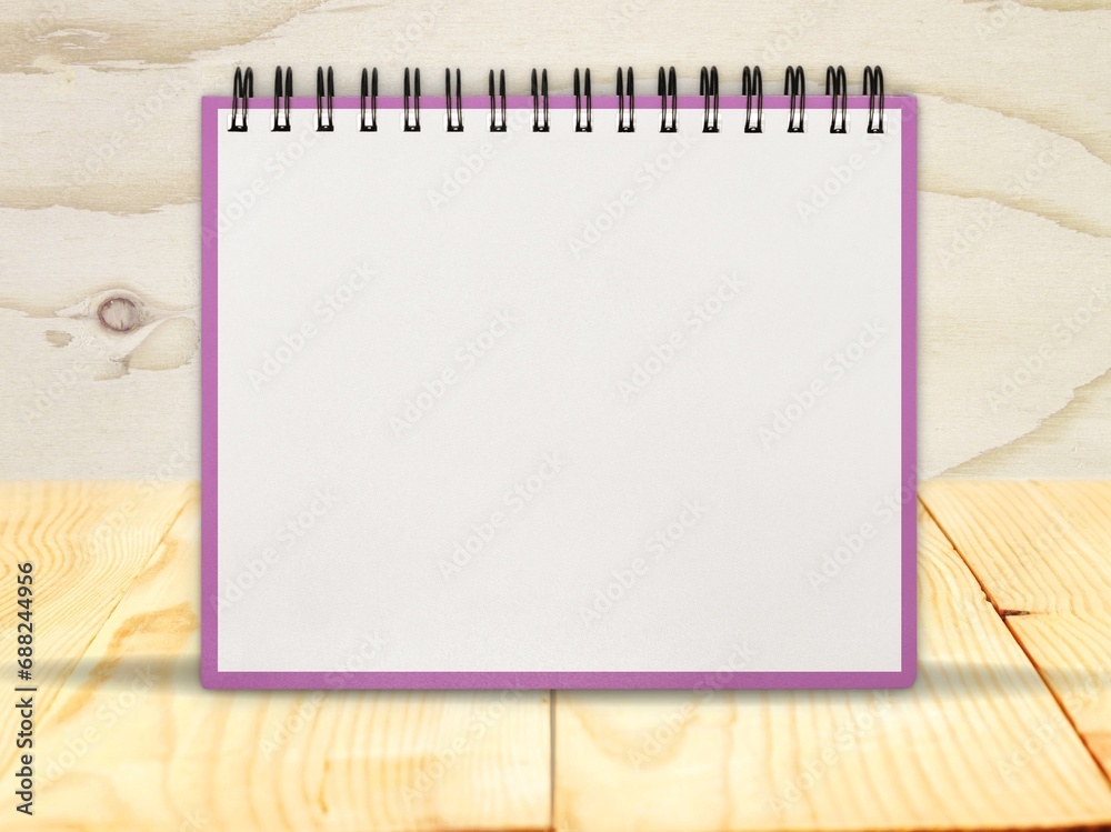 Sticker Calendar blank white page of the 2024 year