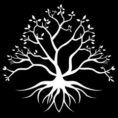tree silhouette vector	