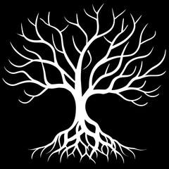 tree silhouette vector	