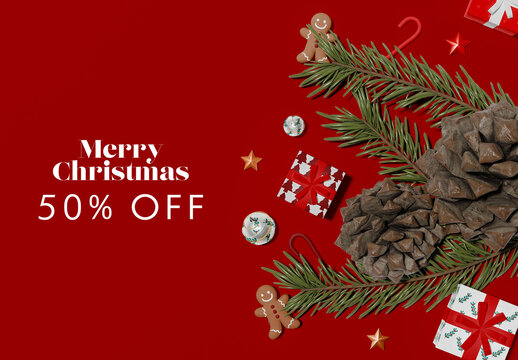 Christmas Sale Mockup