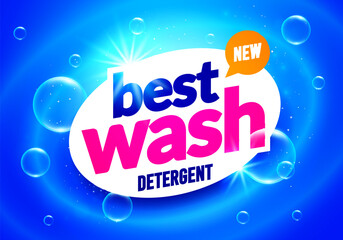 Best Wash Label For Cleaner Package Or Advertising