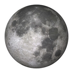 Full Moon isolated. High Quality Moon 