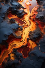 Lava Streams and Rocks