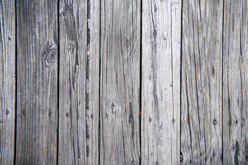 Old Worn Out Weathered Wooden Planks Texture of cracks and scuffs. Space for text.