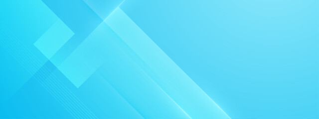 Blue vector minimalist simple abstract geometric banner