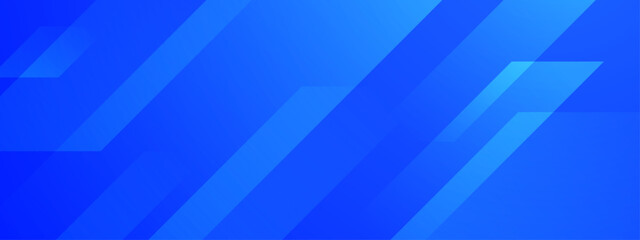 Obraz premium Blue vector gradient abstract banner with shapes elements