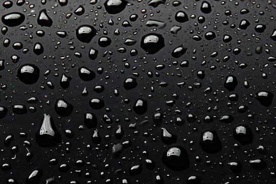space Free view Top condensate surface black water Drops abstract background bright bubble circle clean closeup cold condensation cool dark dew dripped droplet glasses glistering