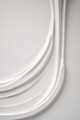 a plaster curved background