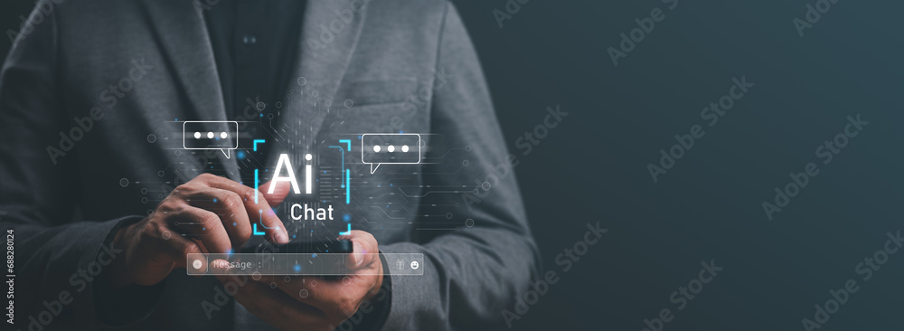 Poster ai, artificial intelligence, technology smart robot ai, artificial intelligence by enter command pro