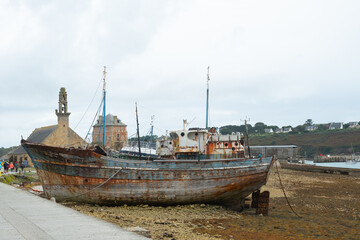 Fototapeta premium Vue sur le port de Camaret sur mer en Bretagne-France