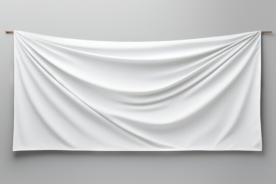 rendering background3D gray light ropesIsolated folds Mock Banner white Empty advertisement advertising announcement background blank board business canvas collection commercial