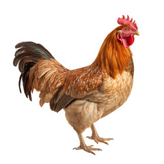 Beautiful chicken, cut out - stock png.	