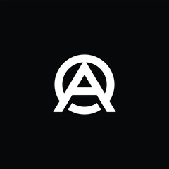 OA AO modern letter logo design