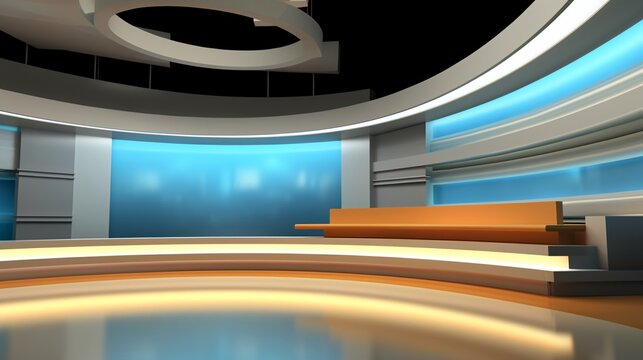 news room video background