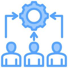 Stakeholder Blue Icon