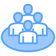 Human Resources Blue Icon