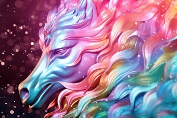 invite sequin party celebrate background pony unicorn mermaid birthday sparkle glitter Rainbow glistering happy little colours